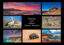 Load image into Gallery viewer, Greetings from Kalbarri - Folded Greeting Card 5x7 - Design 4