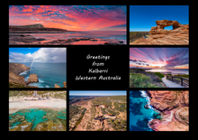 Load image into Gallery viewer, Greetings from Kalbarri - Folded Greeting Card 5x7 - Design 5